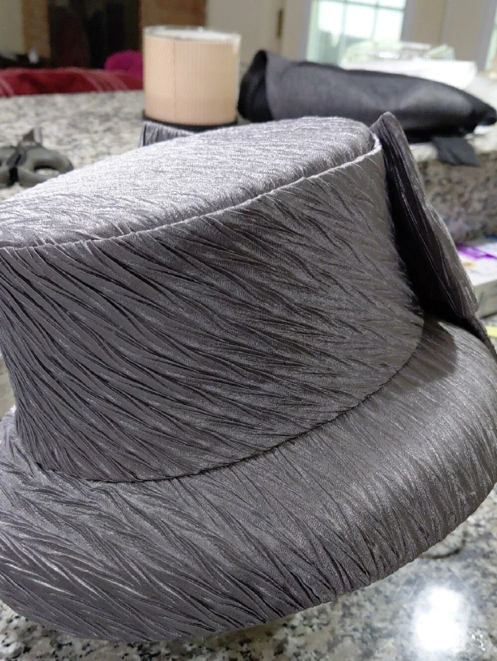 Elegant MALINA'S BRANDWomen's Silver Rolled Rosette Dress Hat